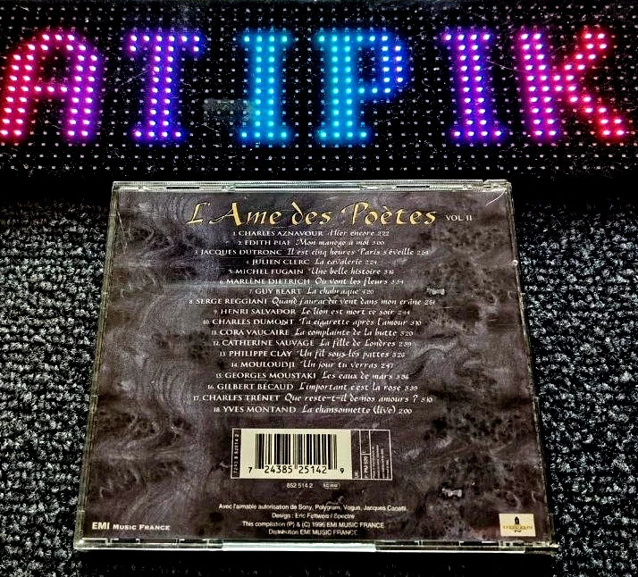 💕Cd L'Ame Des Poetes Vol 2 - Chanson Francaise Collector 🎶 – photo 2